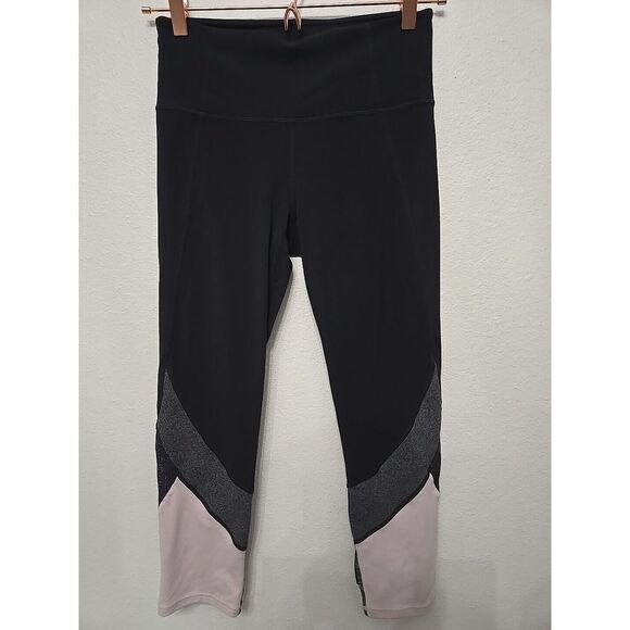 Athleta Pants - Athleta Colorblock Salutation Tight Womens Size S Leggings Black Mesh